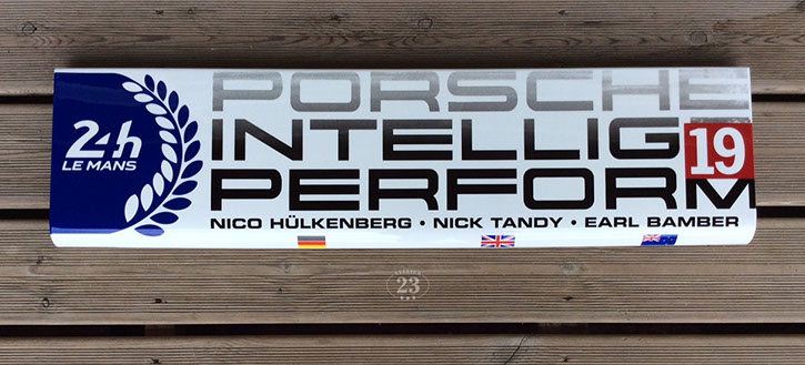 Tablette Aileron Metal Porsche